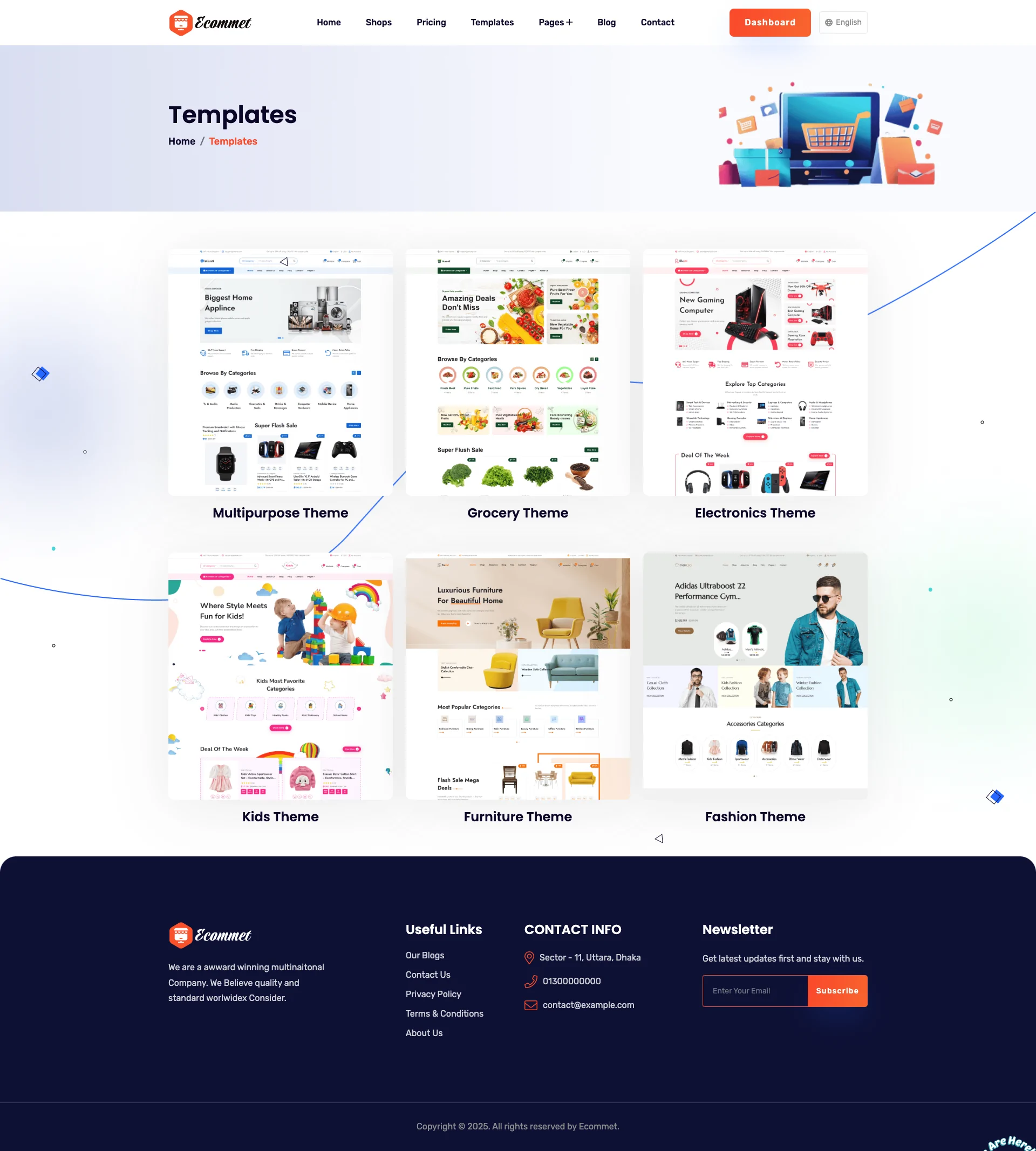 Ecommet - Multitenant Ecommerce Website (White Label)