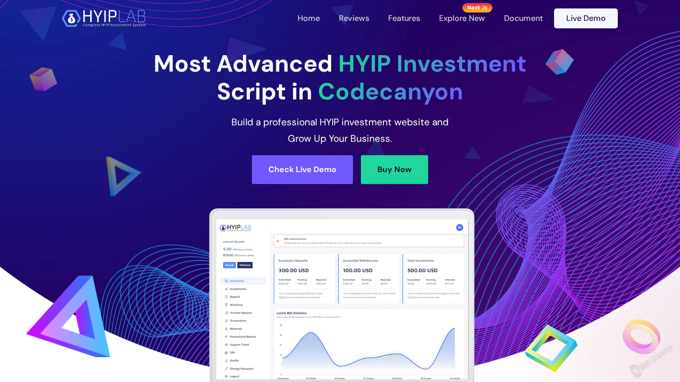 HYIPLAB - Complete HYIP Investment System